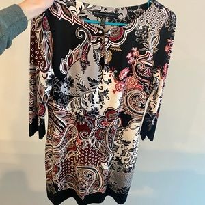 White House Black Market Paisley Shift Dress